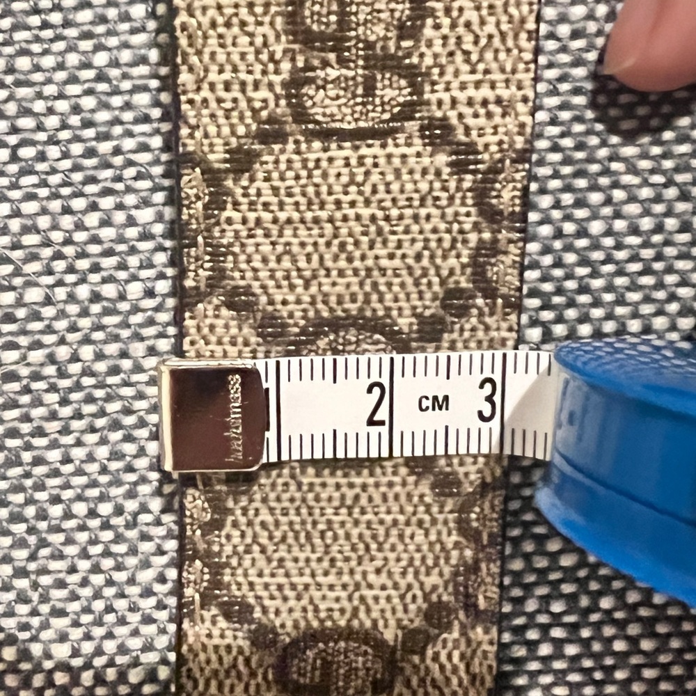 Gucci Brown GG Canvas Belt with Gold Double G Buckle (Monogram) - Picture 16 of 16